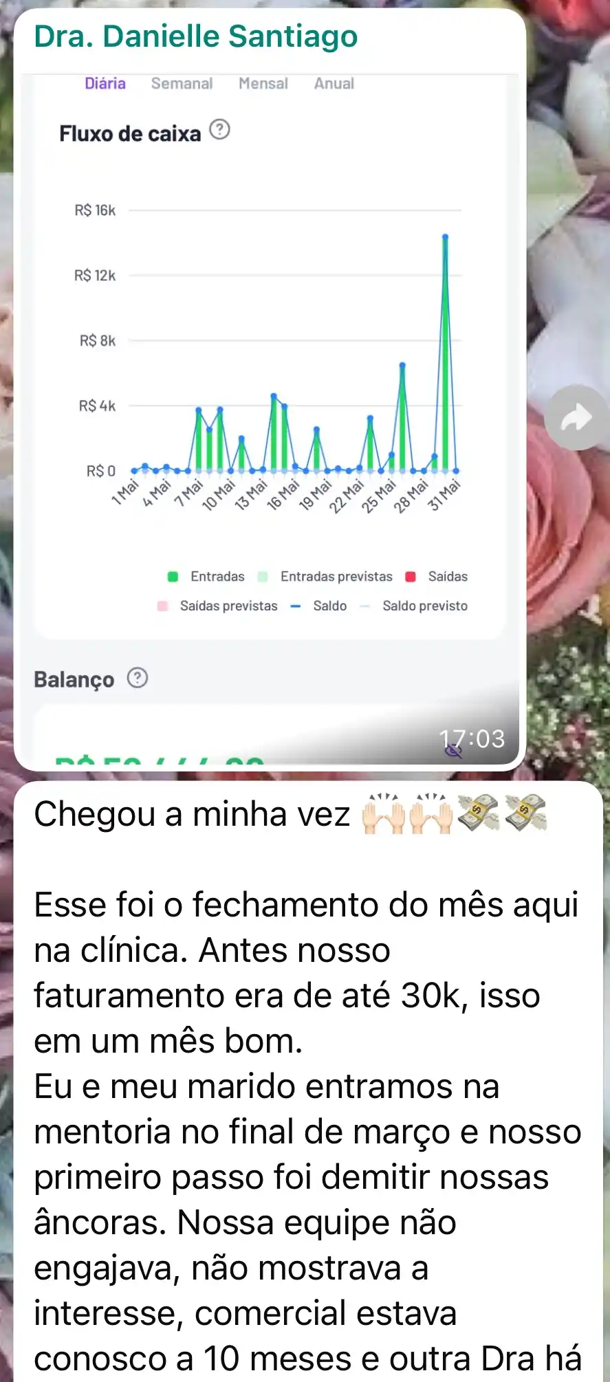 Depoimento da Dra. Danielle Santiago