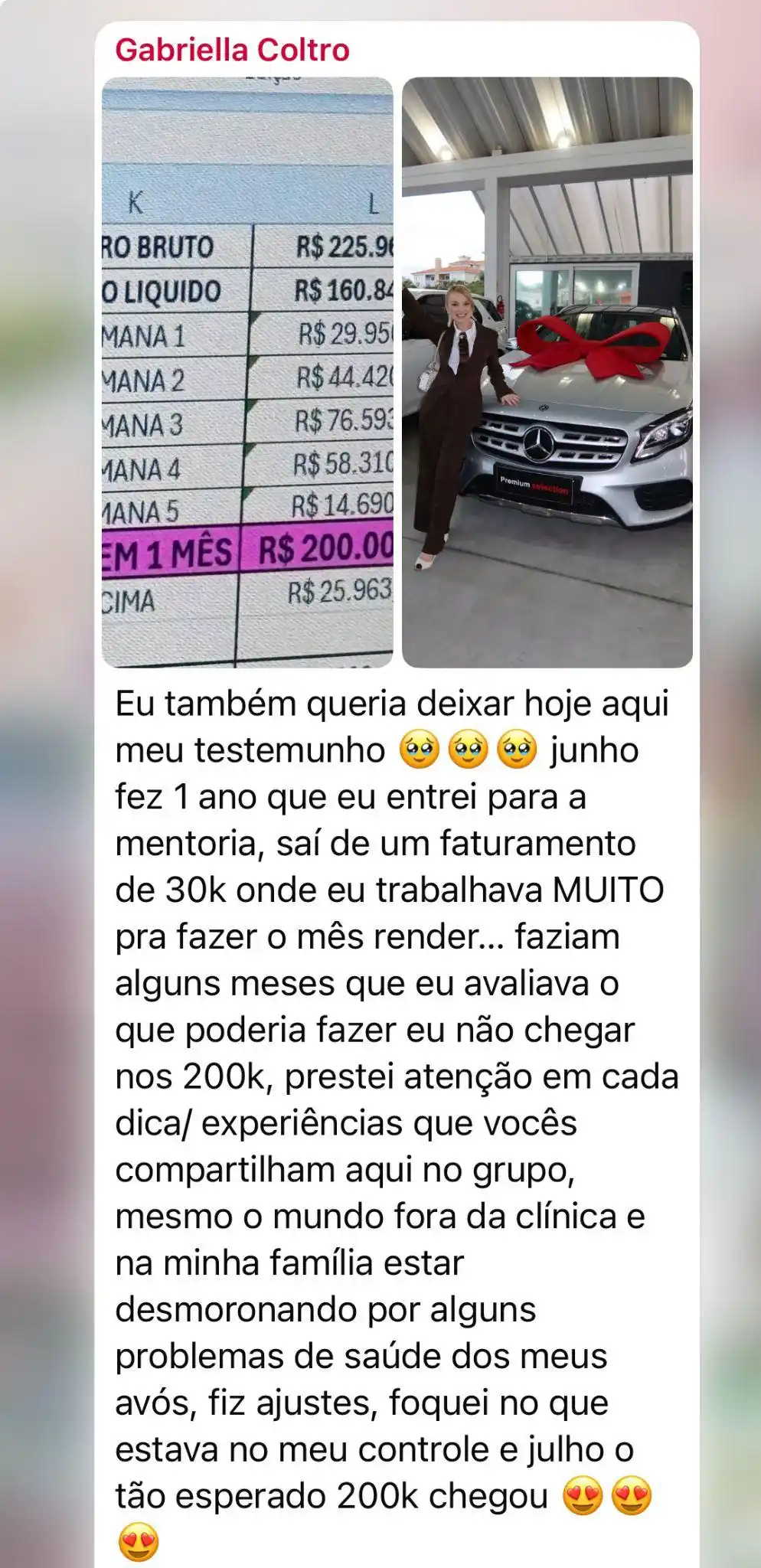 Depoimento da Dra. Gabriella Coltro